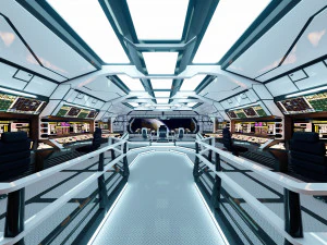 Wnętrze science-fiction Model 3D