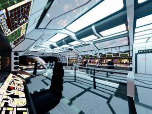 Sci-Fi Interior 3D 모델
