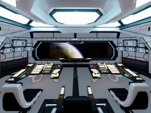 Sci-Fi Interior 3D 모델