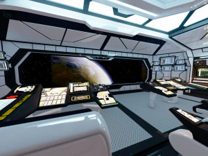 Wnętrze science-fiction Model 3D