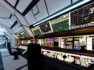 Wnętrze science-fiction Model 3D