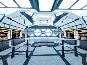 Sci-Fi Interior 3D 모델