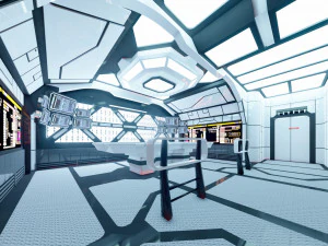 Wnętrze science-fiction Model 3D