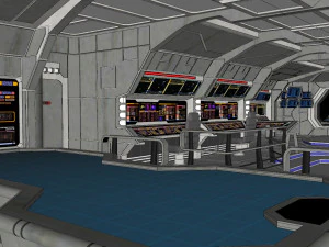 Wnętrze science-fiction Model 3D