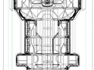 Wnętrze science-fiction Model 3D