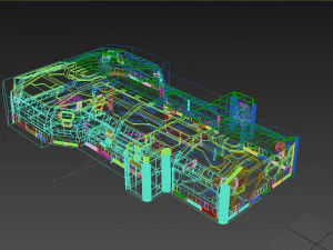 Wnętrze science-fiction Model 3D