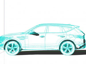 Genesis GV80 2022 3D Model