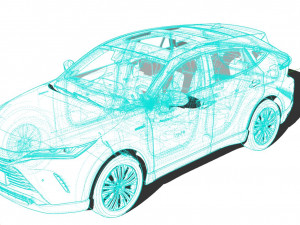 Toyota Harrier 2022 3D मॉडल