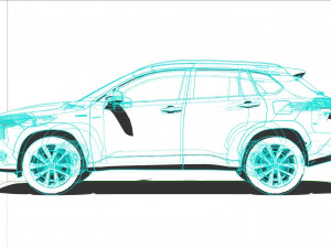 Toyota Corolla Cross 2022 3Dモデル