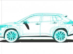 Toyota Corolla Cross 2022 3D Model