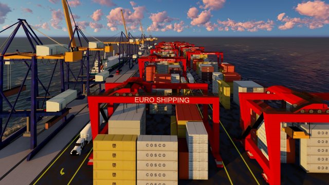 Sea Port 3D-Modell .c4d .max .obj .3ds .fbx .stl .blend 
