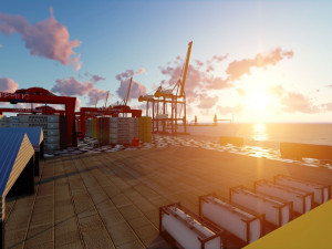 Sea Port 3D-Modell