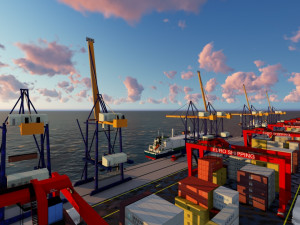 Sea Port 3D-Modell