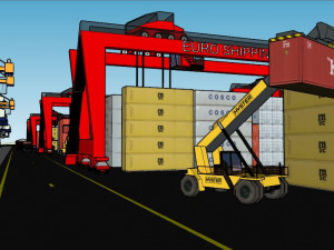 Sea Port 3D-Modell