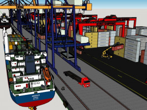 Sea Port 3D-Modell