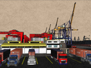 Sea Port 3D-Modell
