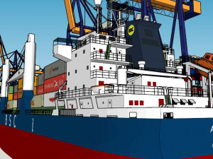 Sea Port 3D-Modell