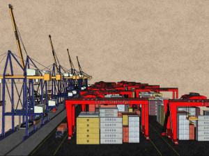 Sea Port 3D-Modell