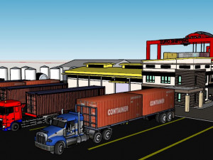 Sea Port 3D-Modell