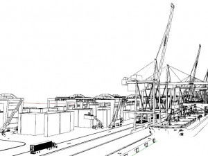 Sea Port 3D-Modell