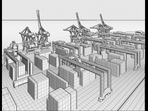 Sea Port 3D-Modell