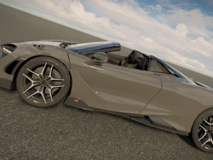 McLaren 765LT Spider 2022 3D Model
