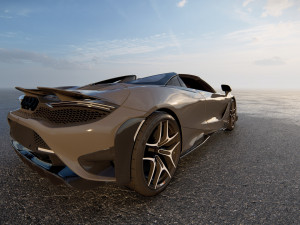 McLaren 765LT Spider 2022 Model 3D