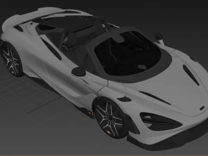 McLaren 765LT Spider 2022 3D Model
