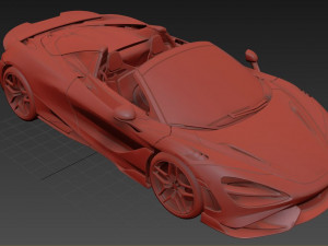 McLaren 765LT Spider 2022 Model 3D