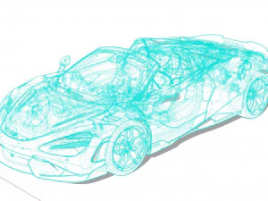 McLaren 765LT Spider 2022 3D Model