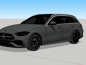 Mercedes Benz C-Class Estate 2022 Modèle 3D