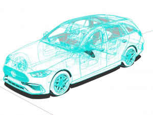 Mercedes Benz C-Class Estate 2022 Modèle 3D