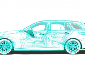 Mercedes Benz C-Class Estate 2022 Modèle 3D