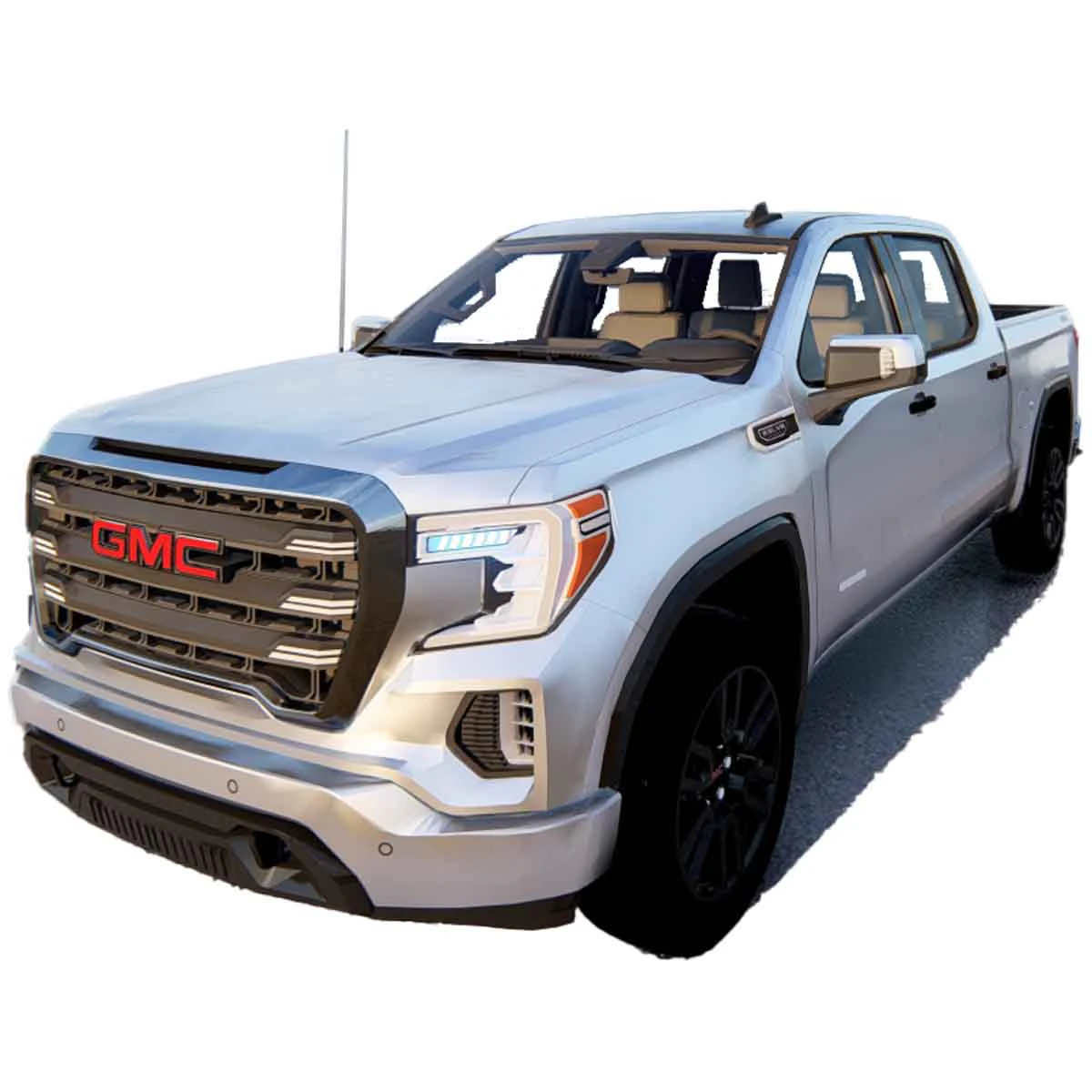 GMC Sierra AT4 2022 3D Model .c4d .max .obj .3ds .fbx .stl .blend