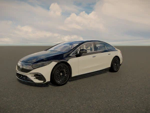 Mercedes Benz EQS 2022 3D Model