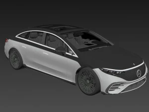 Mercedes Benz EQS 2022 3D Model