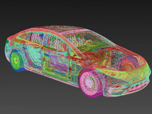 Mercedes Benz EQS 2022 3D Model