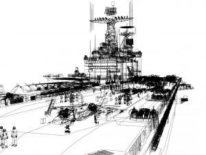 Aircraft Carrier 1 3D Model