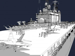 Aircraft Carrier 1 3D Model