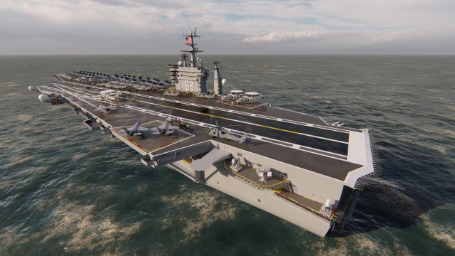 Aircraft Carrier 2 Modèle 3D .c4d .max .obj .3ds .fbx .stl .blend 