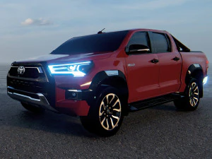 Тойота Хайлюкс с двойной кабиной 2022 г. 3D Модель