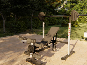 Gym Fitness Weight Collection Modelo 3D