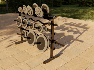 Gym Fitness Weight Collection Modelo 3D
