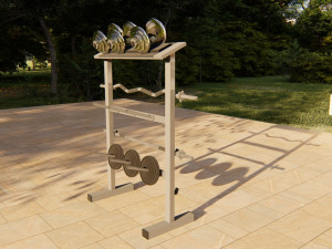 Gym Fitness Weight Collection Modelo 3D