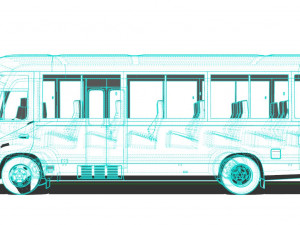 Toyota Coaster 3D Модель