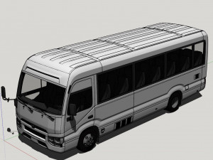Toyota Coaster 3D Модель