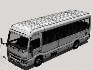 Toyota Coaster 3D Model