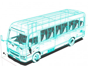 Toyota Coaster 3D Модель