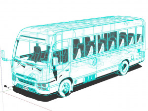 Toyota Coaster 3D Модель