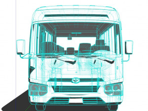 Toyota Coaster 3D Модель